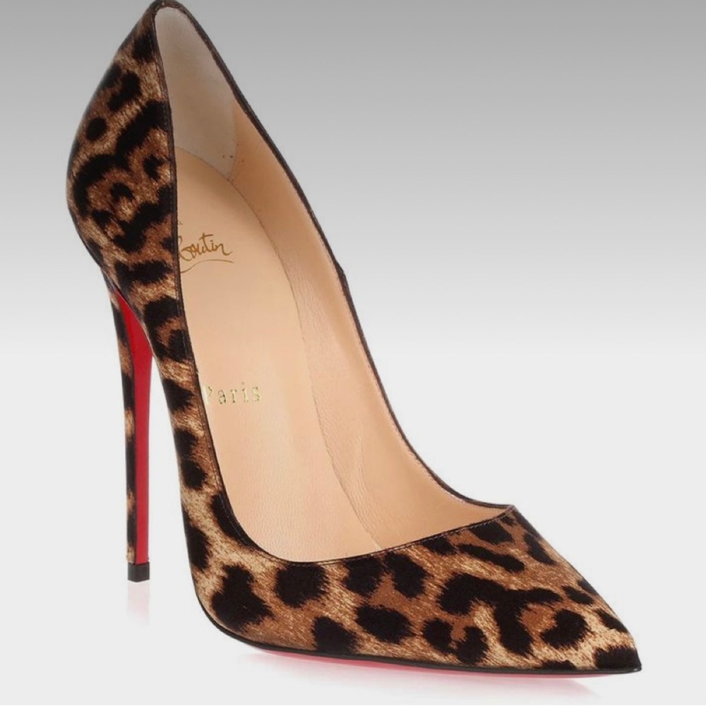 Christian Louboutin Leopard So Kate Pony hair Pump size 39